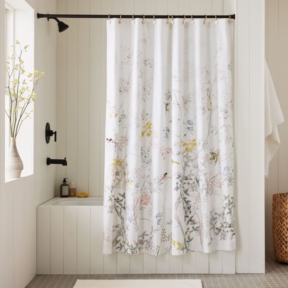 West Elm Chinoiserie Shower Curtain